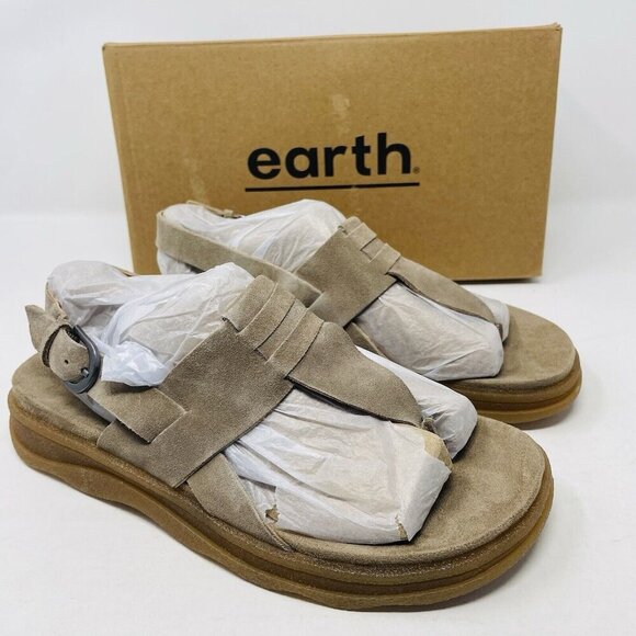 Earth Womens Size 6.5M Luciana Adjustable Ankle Strap Casual Flat Sandals $99 - Picture 2 of 8